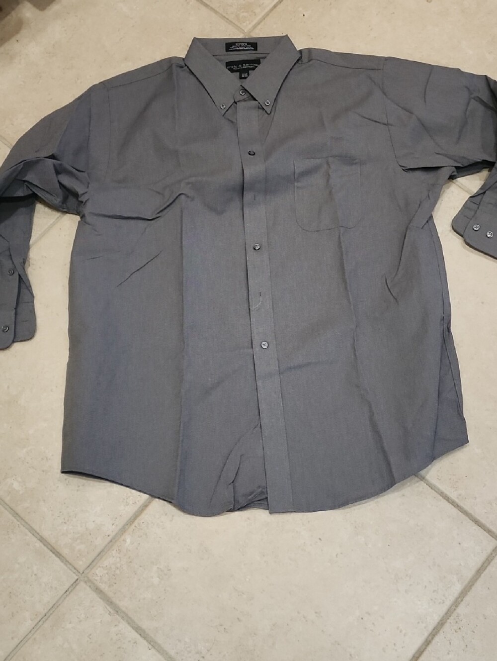 croft & barrow Men's Long-Sleeve Button-Down Shirt - Gray